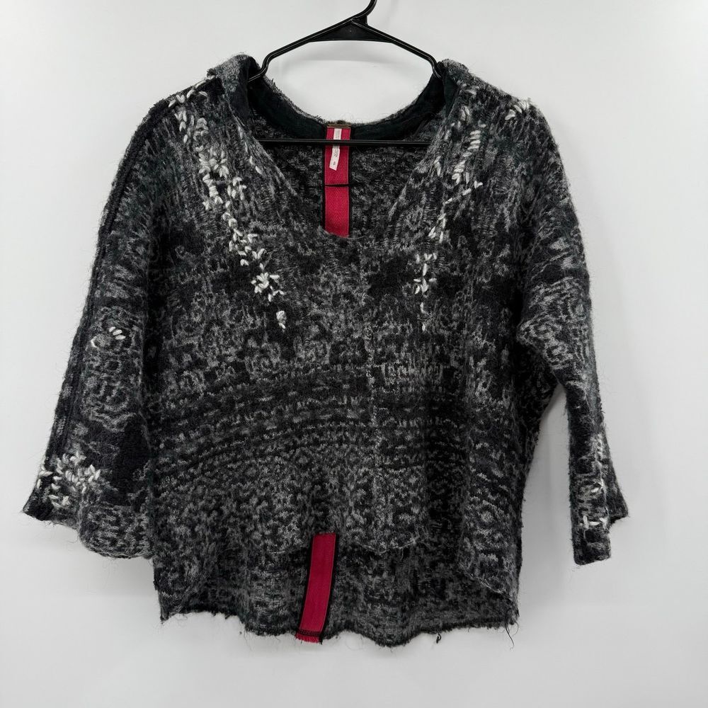 Free People Gray Raggy Knit Wool blend‎ small - Picture 2 of 12